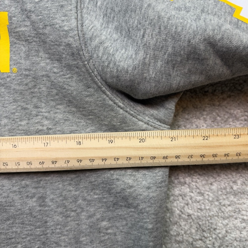 Nike Michigan Wolverines Mens M Gray Pullover Hoodie Big M NCAA College - Picture 4 of 13